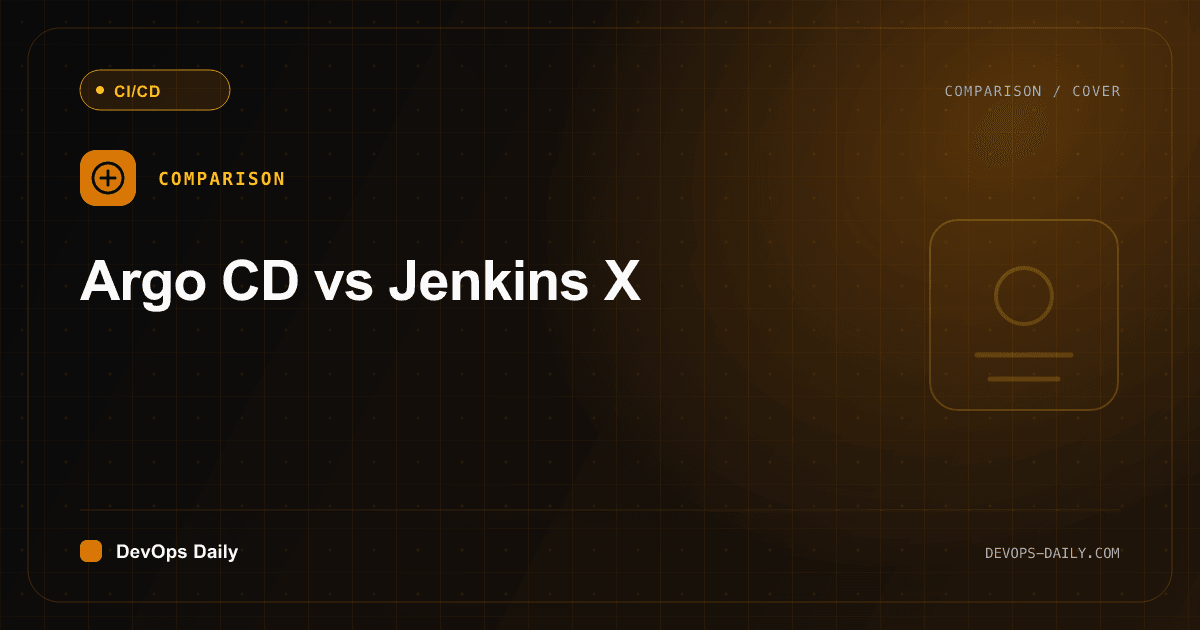 Argo CD vs Jenkins X