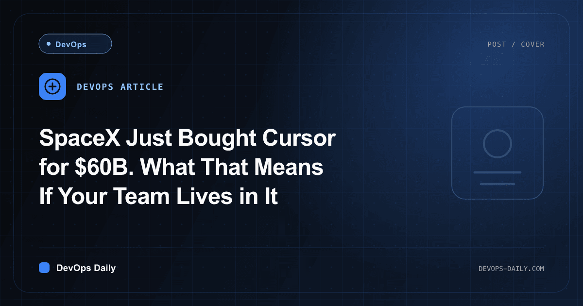 SpaceX Just Bought Cursor for $60B. What That Means If Your Team Lives in It